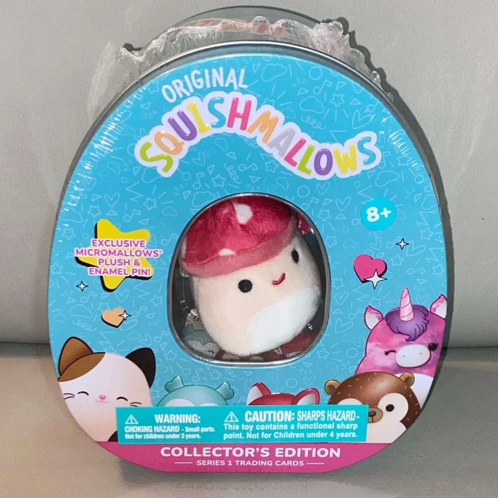 Squishmallows Official Kellytoy Collector’s Tin with Micromallow Exclusive Pin